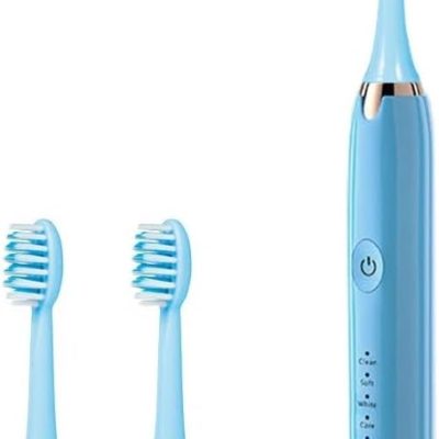 Rechargeable Sonic Electric Toothbrush with 6 Brush Heads, deep Clean