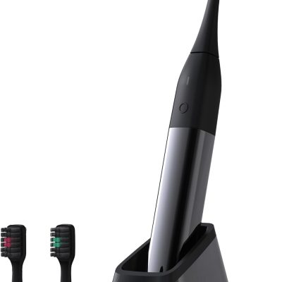 Luxury Premium Polished Metal Sonic Electric Toothbrush,Gunmetal Grey